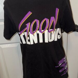 black & purple NAV good intentions  shirt Small